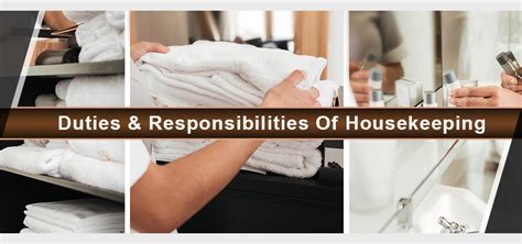 Duties And Responsibilities Of Housekeeping