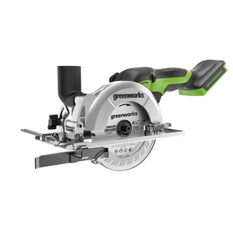 Циркулярная мини пила аккумуляторная Greenworks G24MCS 1501207, 24V ...