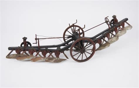 Scale Model Of Fowler Four Furrow Balanced Plough Science Museum