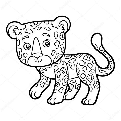 Livre De Coloriage Pour Les Enfants Jaguar Livres Colorier Livre