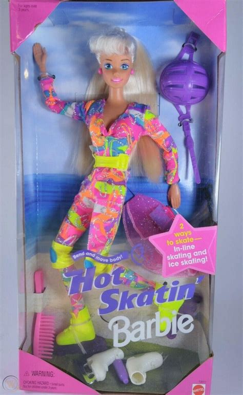 Brand New Sealed Mattel Barbie Hot Skatin Doll Inline Ice Skating