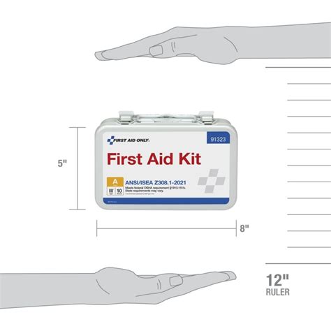 Person Ansi A Metal First Aid Kit Ansi Compliant