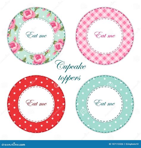 Tea Party Printables As Tea Labels Cupcake Toppers Or Tags In Shabby