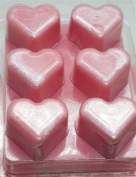 Heart Shaped Wax Melts Hearts Colored Heart Wax Melts Heart Etsy