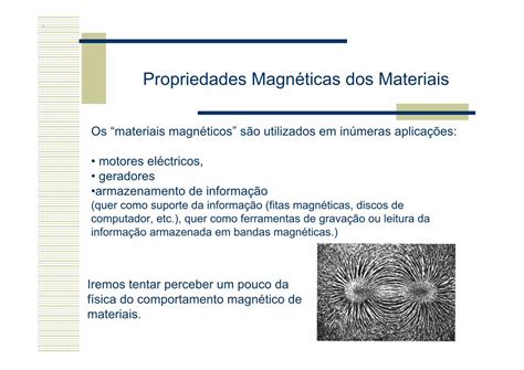 PDF Propriedades Magnéticas dos Materiais Autenticação