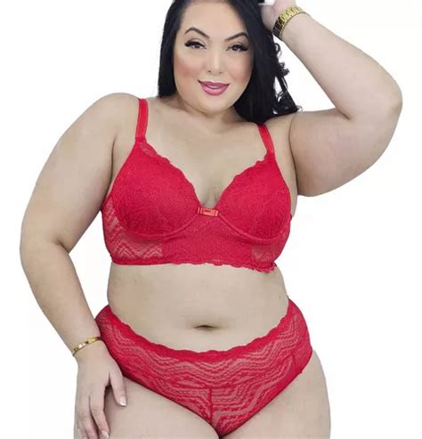 Calsinha Renda Plus Size Lingerie Sensual Transparente Sexy Parcelamento Sem Juros