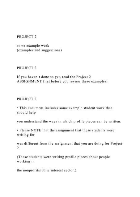 PROJECT 2some example work(examples and suggestions).docx