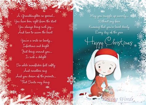 Christmas Wishes Special Granddaughter Greeting Cards By Loving Words