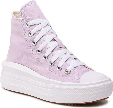 Trampki CONVERSE Ctas Move Hi 572722C Pale Amethyst White White