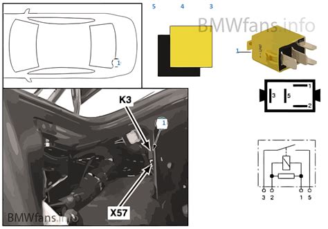 Relay Load Shedding Terminal R K3 Bmw 7 E38 730d M57 Europe