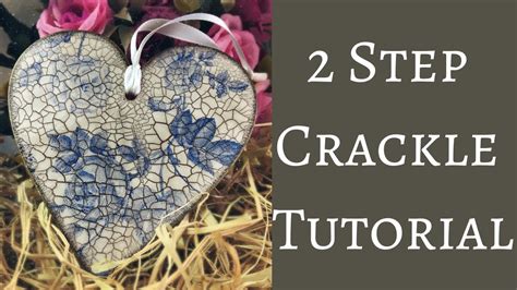 How To Use Step Crackle In Decoupage Crackle Effect Tutorial Youtube