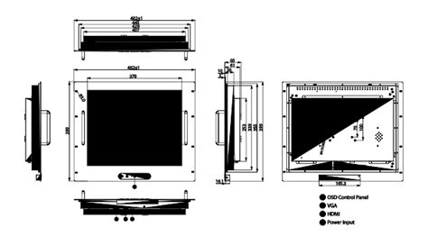 Datasheet R19L300 RKM1 19 Industrial Rack Mount Monitor Winmate