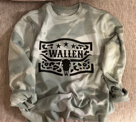 Morgan Wallen Bleached Crew Sweatshirt Etsy