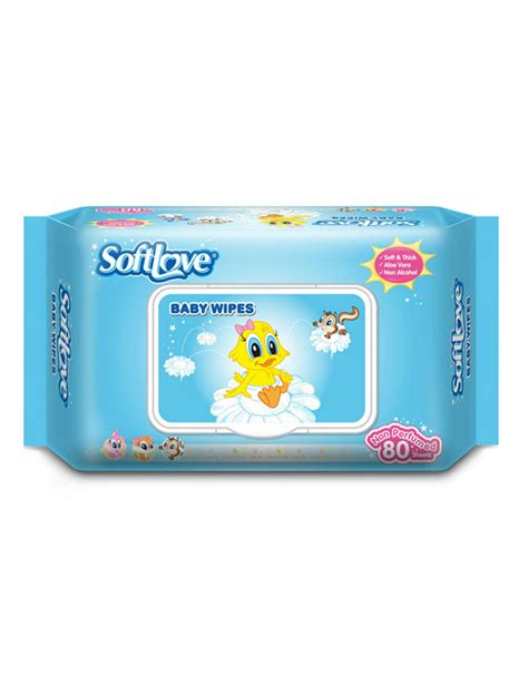 Softlove Baby Wipes Without Fragrance 80 Pcs Trust Buy