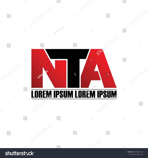 Nta Letter Monogram Logo Design Vector Stock Vector (Royalty Free ...