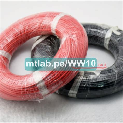 Cable Siliconado Awg Soporta C A C Por Metro Color Rojo