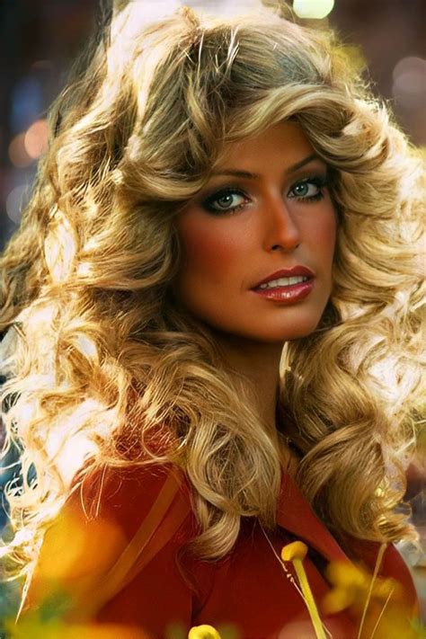 Pin On Farrah Fawcett Usa Farah Fawcett Hair Cool Blonde Hair