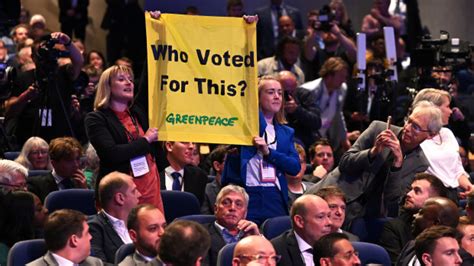 Liz Truss Speech At The Conservative Party Conference Interrupted By