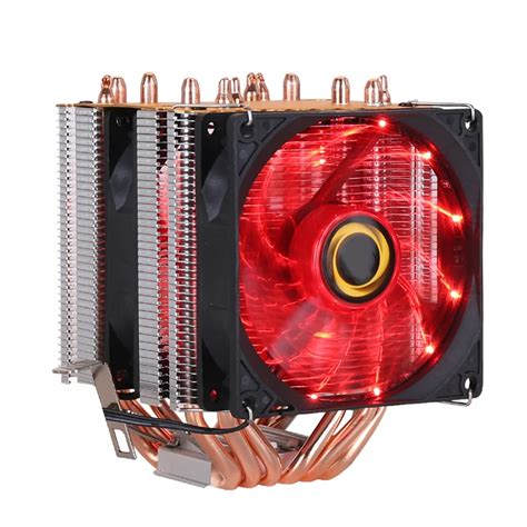 Кулер для процессора Intel и AMD с 6 тепловыми трубками, двухбашенный ...