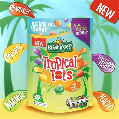 Rowntrees Tropical Jelly Tots Sharing Bag Brits R Us