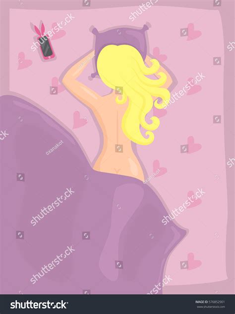 Vector Illustration Nude Girl Sleeping Stock Vector Royalty Free Shutterstock