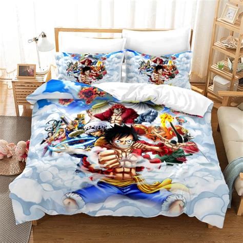 One Piece Luffy Anim Housse De Couette Et Taies D Oreiller