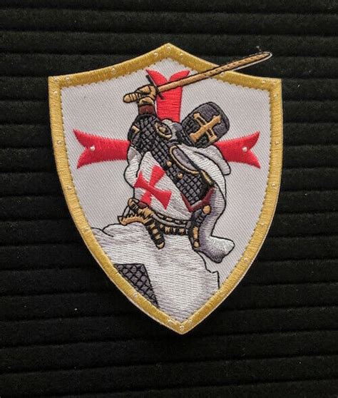 DEUS VULT TEMPLAR KNIGHTS Patch CRUSADER Tactical Military CROSS SWORD