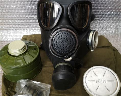 Soviet Russian Gas Mask Gp Black Rubber New Etsy