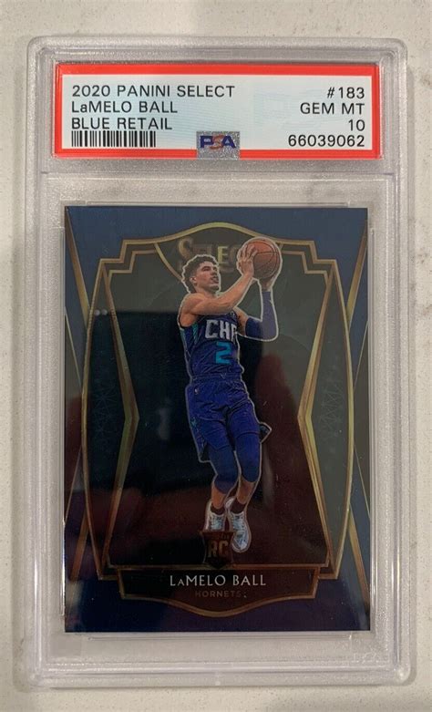 Panini Select Lamelo Ball Rc Blue Roty Gem Mt Psa Premier