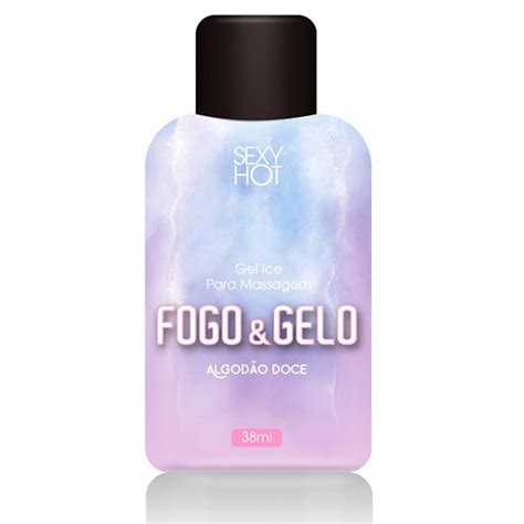 PROMOÇÃO FOGO E GELO Óleo Para Massagem Beijável Algodão Doce SEX SHOP CURITIBA