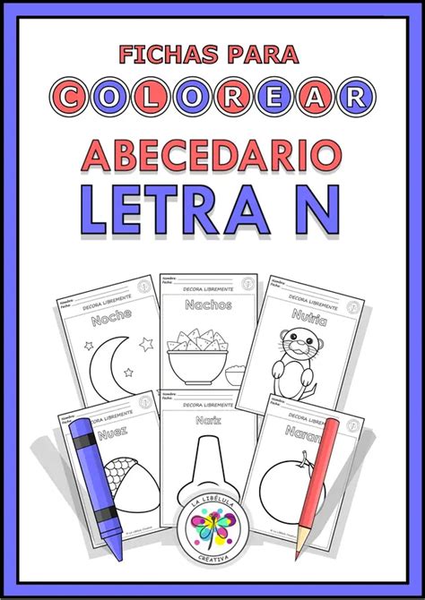 Fichas Para Colorear Objetos Letra N No Prep Color Profe Social