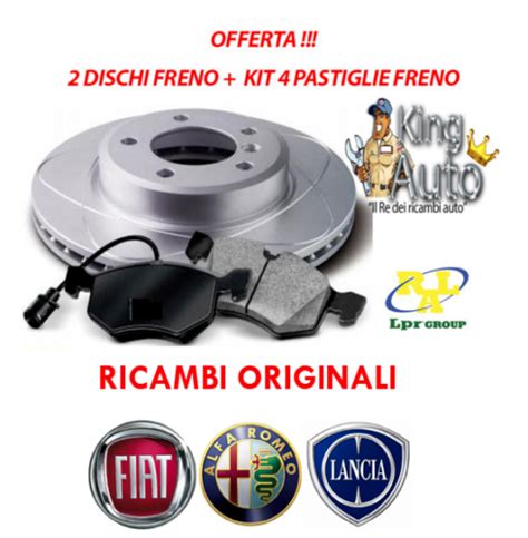 Kit Dischi Freno Lpr Pastiglie Anteriori Originali Fiat X