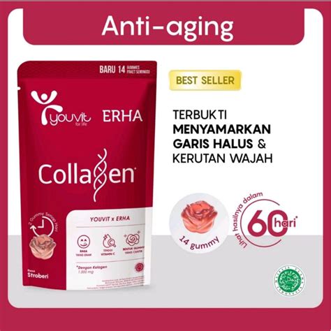 Jual YOUVIT ERHA COLLAGEN Isi 14pc Shopee Indonesia