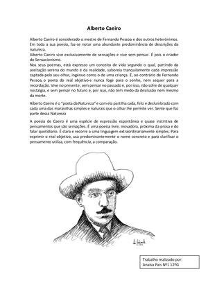 Alberto Caeiro Caracteristicas - Calaméo - Alberto Caeiro