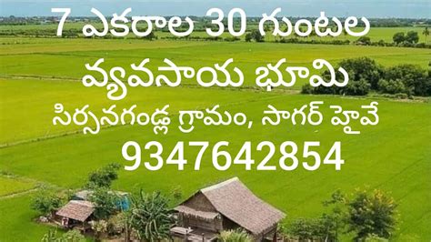 Sirsanagandla Acres Guntas Agriculture Land For Sale In Sagar