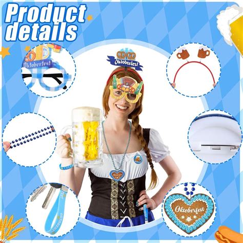 120 Pcs Oktoberfest Party Decorations Set Easter Photo Booth Props