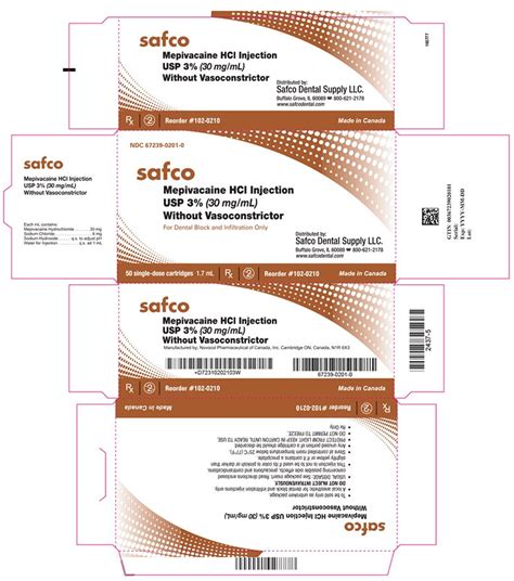 Mepivacaine: Package Insert / Prescribing Information