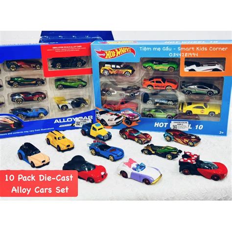 MẪU MỚI NHẤT Set Mô Hình Xe Cast HOT WHEELS Alloy Cars Tỉ Lệ Chất Liệu Hợp Kim Cực