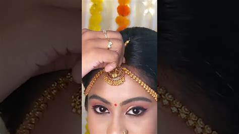 Traditional Iyer Bridal Makeup Look Madisar Brahmin Wedding