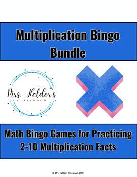 Multiplication Facts Bingo Games Bundle By Mrs Helders Classroom