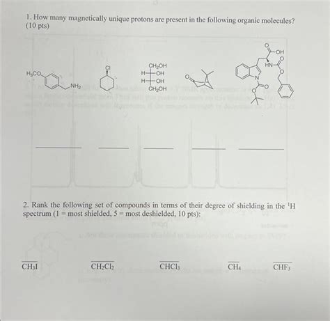 Solved How Many Magnetically Unique Protons Are Present Chegg