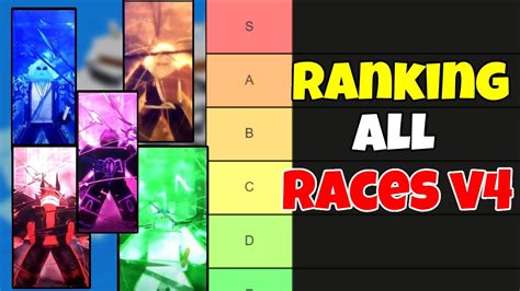 Ranking All Races V In Blox Fruits Youtube