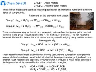 Chemistry Main Group Ppt PPT