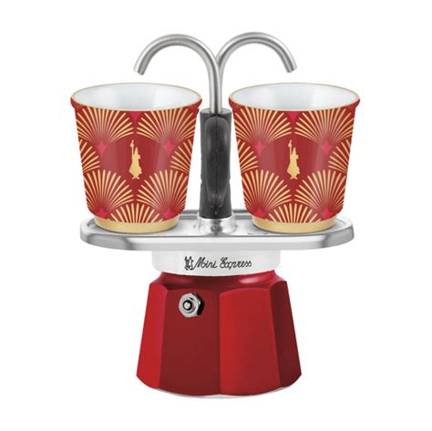 Bialetti Deco Glamour Mini Express 2 kopper Rød 2 kopper Have A