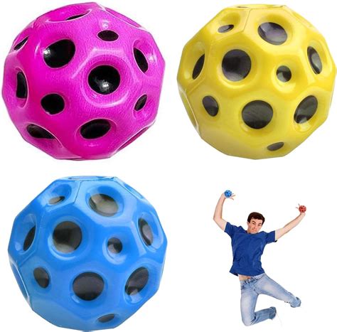 XINCHEN 3PCS Palla Spaziale Space Ball Space Ball Rimbalzante Moon