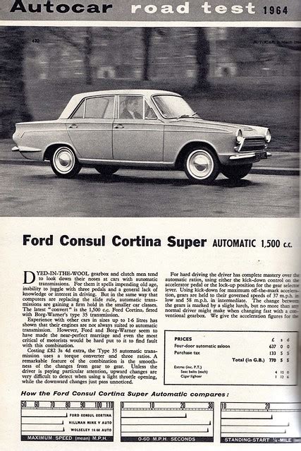 Flickriver Photoset Ford Consul Cortina 1500 Super Automatic Mk1 Road