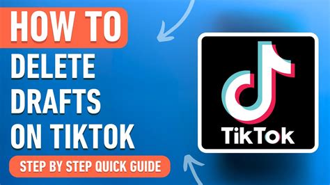 How To Delete Drafts On Tiktok 2024 Easy Tutorial YouTube