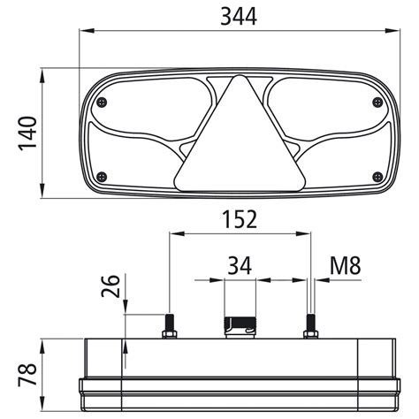 ASPÖCK Ecopoint I LED V rechts pol ASS mit Dreieck