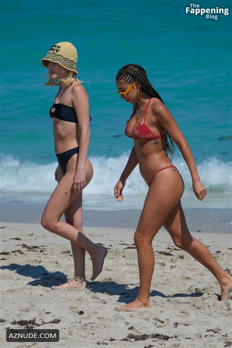 Chantel Jeffries Sexy Spotted Showing Off Her Sizzling Body Wearing A Hot Red Bikini At The