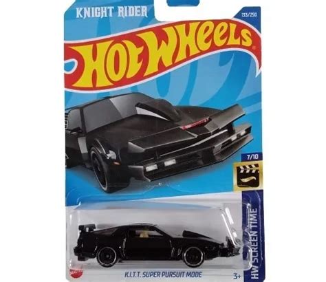 K I T T Super Pursuit Mode Hot Wheels Hw Screen Time Preto Parcelamento Sem Juros